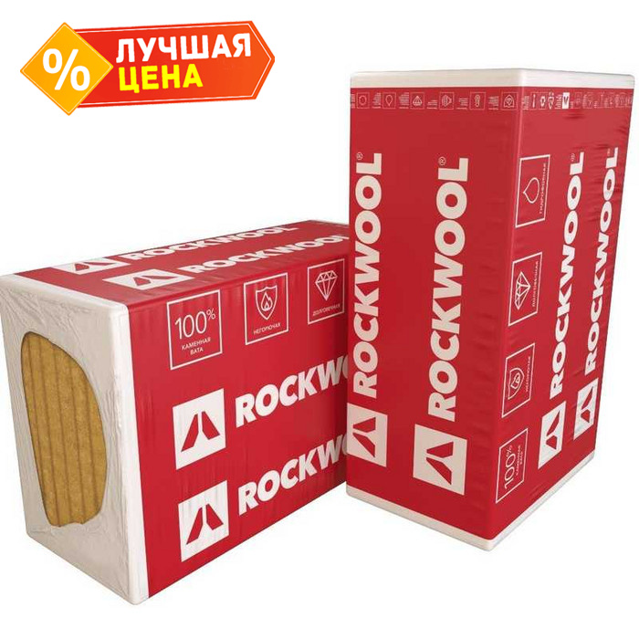 Утеплитель Роквул Венти Баттс Д 100х600х1000